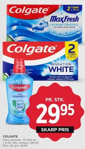 MENY COLGATE tilbud