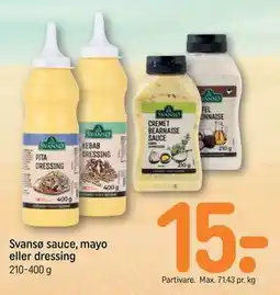 REMA 1000 Svansø sauce, mayo eller dressing tilbud