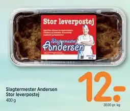 REMA 1000 Slagtermester Andersen Stor leverpostej tilbud