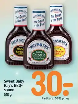 REMA 1000 Sweet Baby Ray's BBQ-sauce tilbud