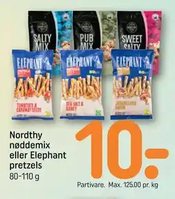 REMA 1000 Nordthy nøddemix eller Elephant pretzels tilbud