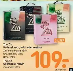 REMA 1000 The Zin Italiensk rød-, hvid- eller rosévin tilbud