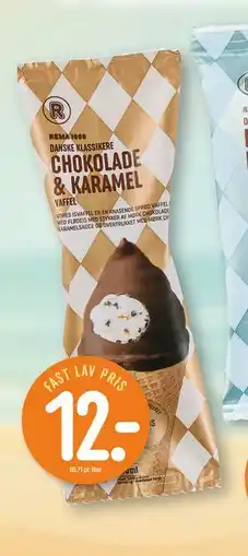 REMA 1000 REMA 1000 DANSKE KLASSIKERE CHOKOLADE & KARAMEL VAFFEL tilbud