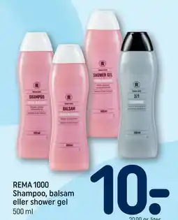 REMA 1000 REMA 1000 Shampoo, balsam eller shower gel tilbud