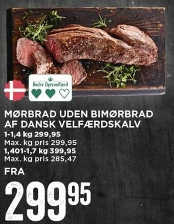 MENY Mørbrad Uden Bimørbrad Af Dansk Velfærdskalv tilbud