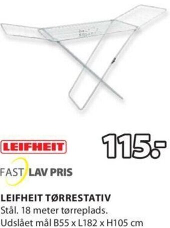 JYSK Leifheit Tørrestativ tilbud