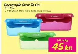 Hi five Rectangle Stax To Go tilbud