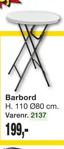 Harald Nyborg Barbord tilbud