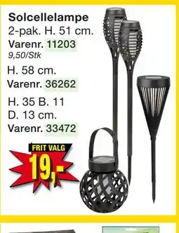 Harald Nyborg Solcellelampe tilbud