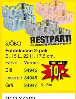 Harald Nyborg Foldekasse 2-pak tilbud
