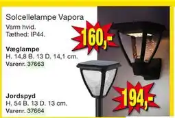Harald Nyborg Solcellelampe Vapora tilbud
