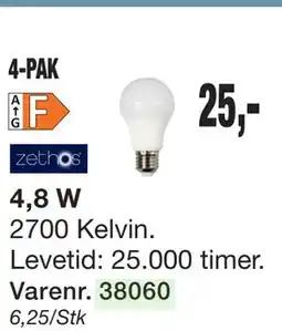 Harald Nyborg LED-pære E27 4-PAK tilbud