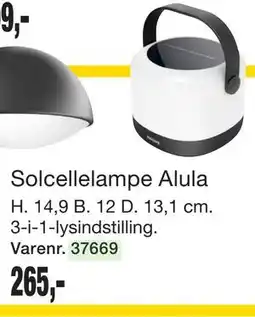 Harald Nyborg Solcellelampe Alula tilbud