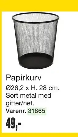 Harald Nyborg Papirkurv tilbud