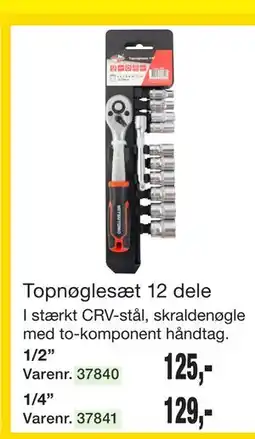 Harald Nyborg Topnøglesæt 12 dele tilbud