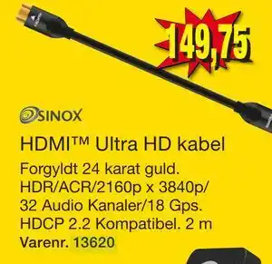 Harald Nyborg HDMI Ultra HD kabel tilbud