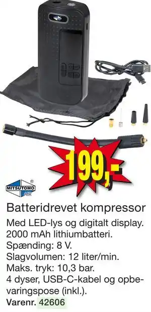 Harald Nyborg Batteridrevet kompressor tilbud