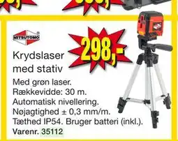 Harald Nyborg Krydslaser med stativ tilbud