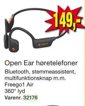 Harald Nyborg Open Ear høretelefoner tilbud