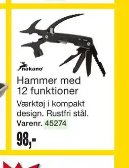 Harald Nyborg Hammer med 12 funktioner tilbud