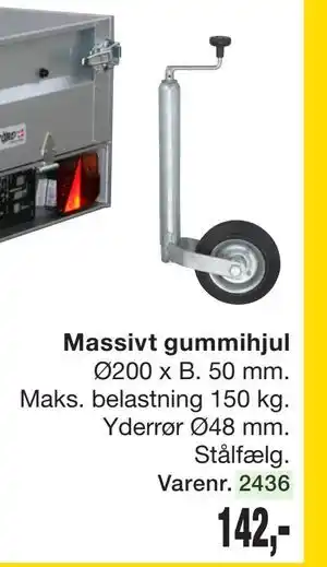 Harald Nyborg Massivt gummihjul tilbud