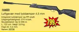 Harald Nyborg Luftgevær med lyddæmper 4,5 mm tilbud