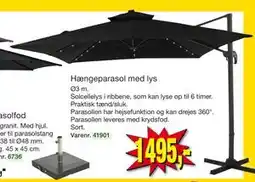 Harald Nyborg Hængeparasol med lys tilbud