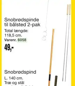 Harald Nyborg Snobrødspinde til bålsted 2-pak tilbud