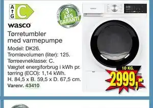 Harald Nyborg wasco Tørretumbler med varmepumpe tilbud