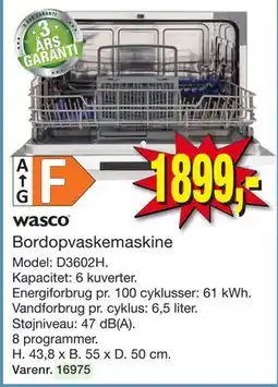 Harald Nyborg Bordopvaskemaskine tilbud