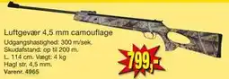 Harald Nyborg Luftgevær 4,5 mm camouflage tilbud