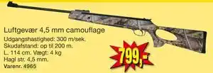 Harald Nyborg Luftgevær 4,5 mm camouflage tilbud
