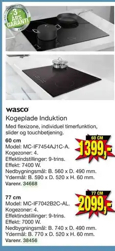 Harald Nyborg wasco Kogeplade Induktion tilbud