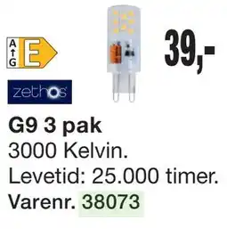 Harald Nyborg LED-pære G9 3 pak tilbud