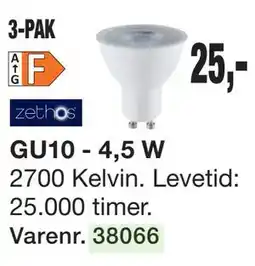 Harald Nyborg LED-pære GU10 3-PAK tilbud