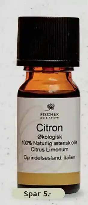 Helsam Økologisk æterisk Citronolie tilbud