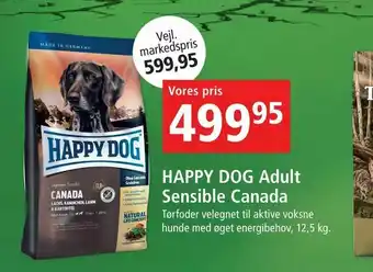 Maxi Zoo HAPPY DOG Adult Sensible Canada tilbud