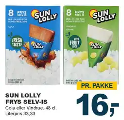 Let-Køb Sun Lolly Frys Selv-Is tilbud