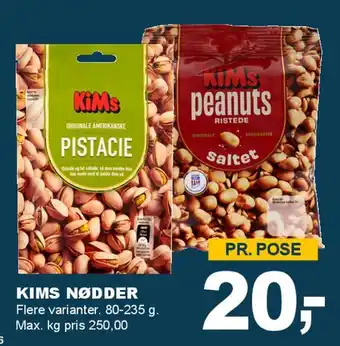 Let-Køb KIMS NØDDER tilbud
