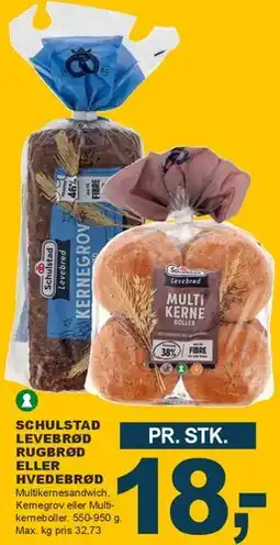 Let-Køb Schulstad Leverbrød (rugbrød eller hvedebrød) tilbud