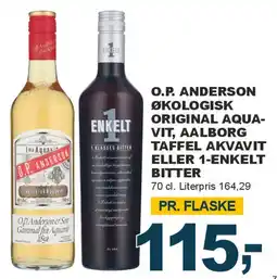 Let-Køb O.P. Anderson / Aalborg Taffel Akvavit / 1-Enkelt Bitter tilbud