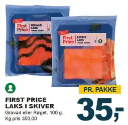 Let-Køb First Price laks i skiver tilbud