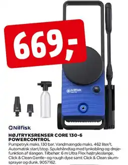 jem & fix Nilfisk Højtryksrenser Core 130-6 PowerControl tilbud