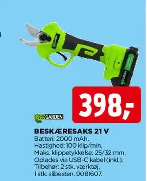 jem & fix Beskæresaks 21 V tilbud