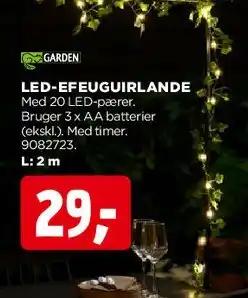 jem & fix LED-EFEUGUIRLANDE tilbud