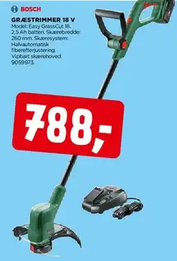 jem & fix Græstrimmer 18 V tilbud