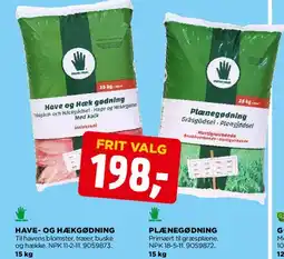 jem & fix Have- og hæk gødning / Plænegødning tilbud