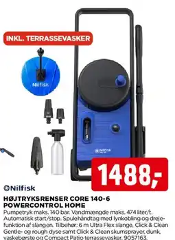 jem & fix Nilfisk Højtryksrenser Core 140-6 PowerControl Home tilbud
