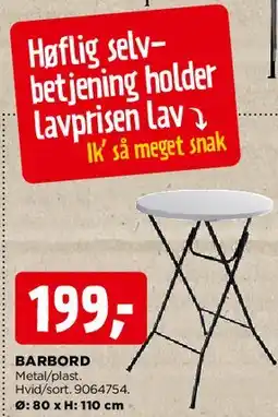 jem & fix BARBORD tilbud