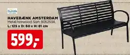 jem & fix Havebænk Amsterdam tilbud